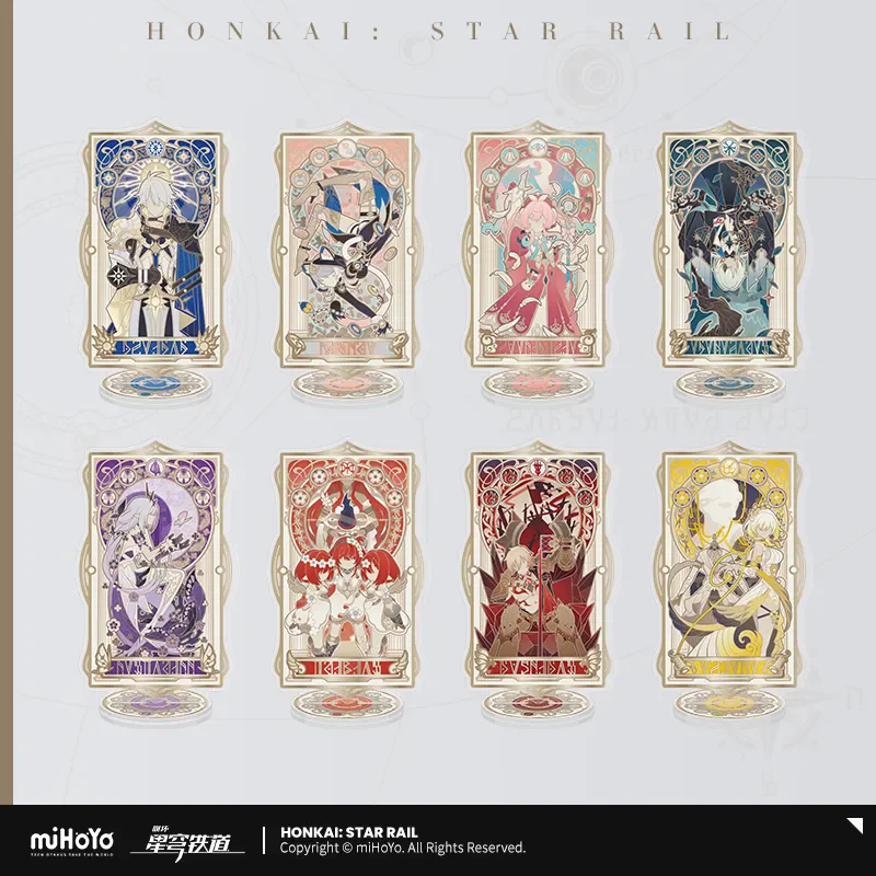 

[Подлинная] miHoYo игра Honkai Star Rail акриловая вращающаяся табличка Castorice Anaxa Tribios настольный орнамент косплей подарки на Хэллоуин