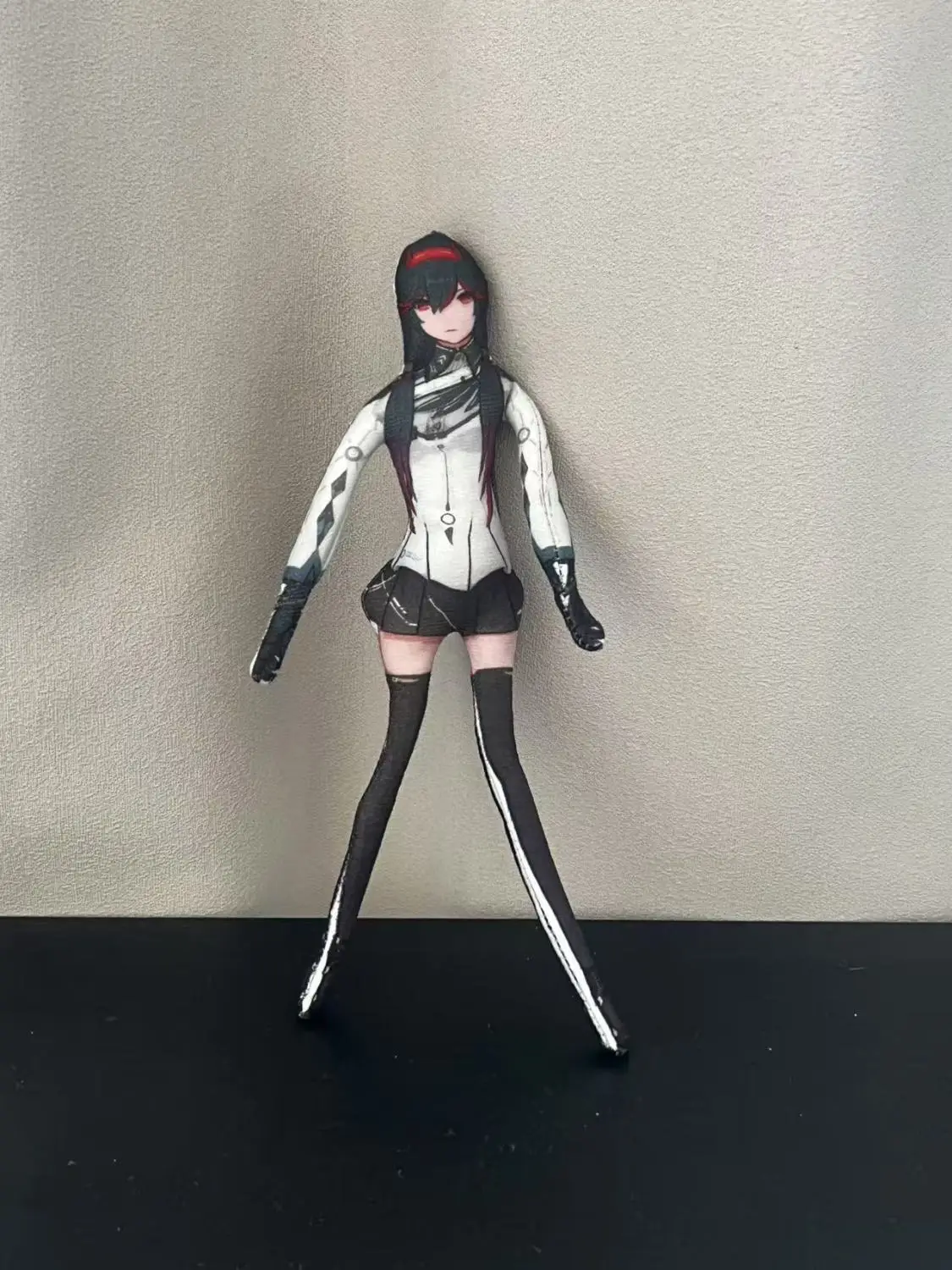 Boneca torcible de fio de 28cm, punição: corvo cinza luna cosplay pés de desenho animado maumet fantoche tem esqueleto de fio de ferro presente otaku