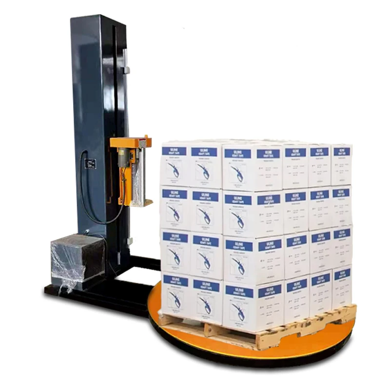Customized Automatic Stretch Film Pallet Wrapping Machine With Low Price Pallet Stretch Wrapper For Hot Sale