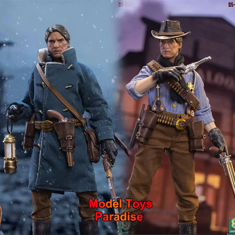 DSTOYS DS-2505/06 1/12 コレクタブルトイ ウエストカウボーイ ダブルヘッドカービング アーサー メンソルジャー 6インチ アクションフィギュア モデル ギフト