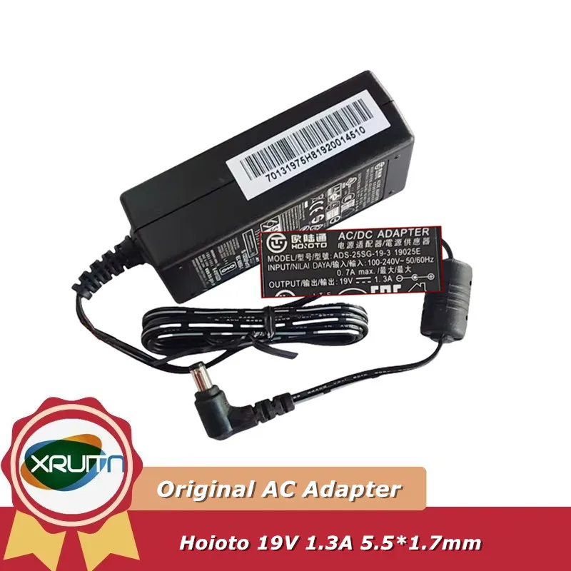

Оригинальный блок питания 19 В 1,3 А 25 Вт HOIOTO ADS-40SG-19-3 19025G ADS-25SG-19-3 19025E, адаптер переменного тока для монитора ACER, зарядное устройство для ноутбука