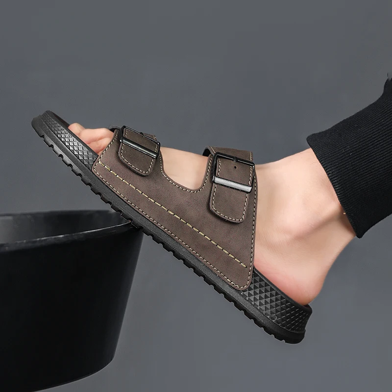 

MeSlippers Summer Fashion 2026 Breathable Outdoor Anti Slip Anti Soft Bottom Wear-resistant Beach Teenagers 슬리퍼 남성 한국인리뷰많은신발