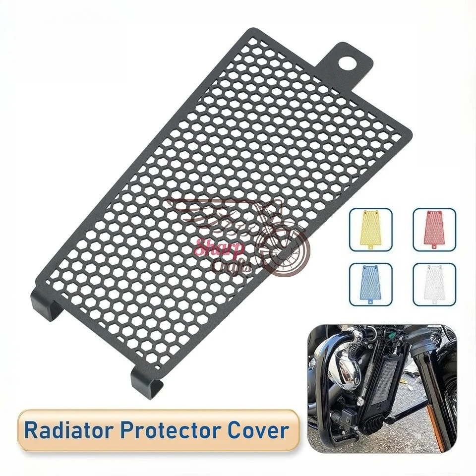 Motorcycle Radiator Grill Net Oil Cooler Cover For Harley Softail Fat Boy Slim FLSL Breakout Deluxe FLDE Deluxe FXBB Low Rider