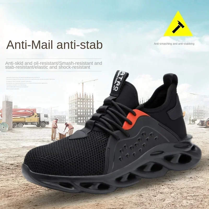 Mesh Breathable Anti-smashing Anti-piercing Steel Head Insulation Protection Labor Shoes Are Issued One By One