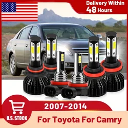 For Toyota For Camry (2007-2014), LED Bulbs, High Beam Low Beam+Fog Lights With Cooling Fan, Easy Install