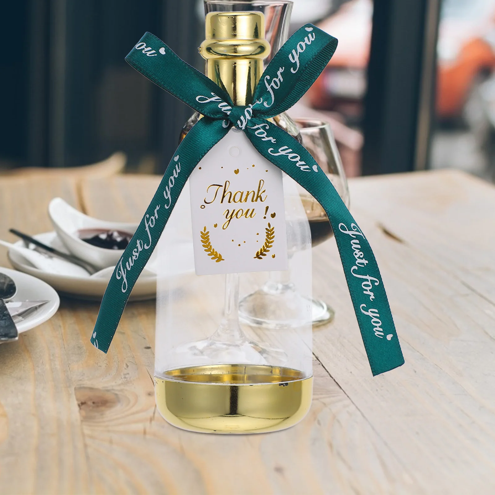 

12Pcs Plastic Candy Bottles Mini Treat Containers for Wedding Bridal Shower Birthday Party Favor Boxes with Ribbon