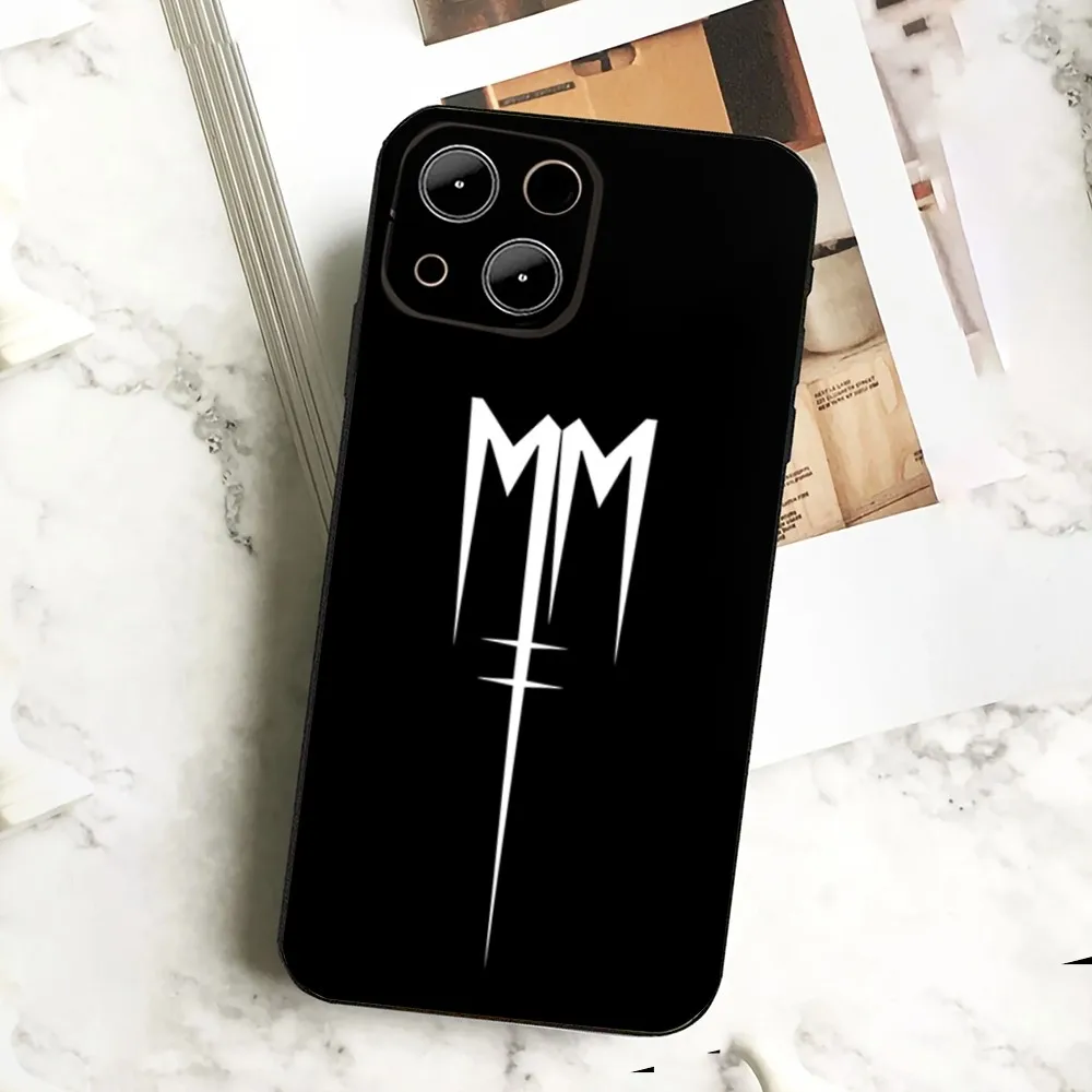 M-Marilyn Manson Singer   Phone Case  For IPHONE 15,13,14,12,Mini ,11, Xr, X ,Xs Pro Max 8, 7 Plus Back Cover