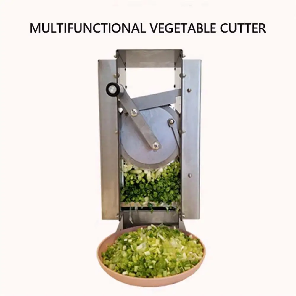 Commercial Vegetable Cutter Manual Stainless Steel Scallion Cutting Machine Multifunctional Food Processors