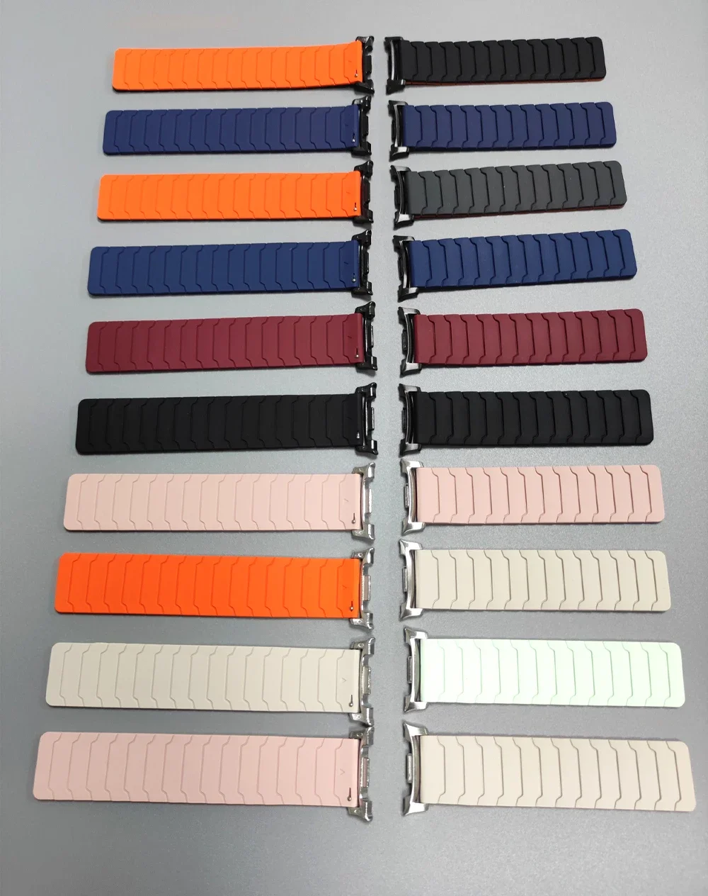 سوار مغناطيسي من السيليكون لساعة سامسونج جالاكسي ساعة الترا 2025 47 ملم سوار لهاتف جالاكسي 8 40 ملم 44 ملم/8 كلاسيكي 46 ملم حزام رياضي