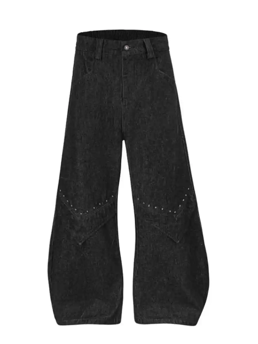 Feminino preto gótico y2k emo jeans vintage harajuku japonês 2000s estilo baggy jean calças oversize grunge denim roupas