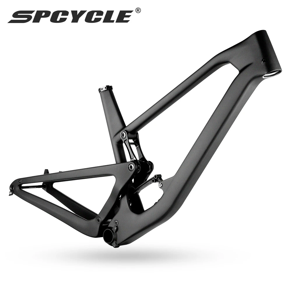 

Spcycle 29er Carbon Full Suspension Frame Travel 150mm All Mountain Bike Frame 12x148mm Boost MTB Carbon Frame