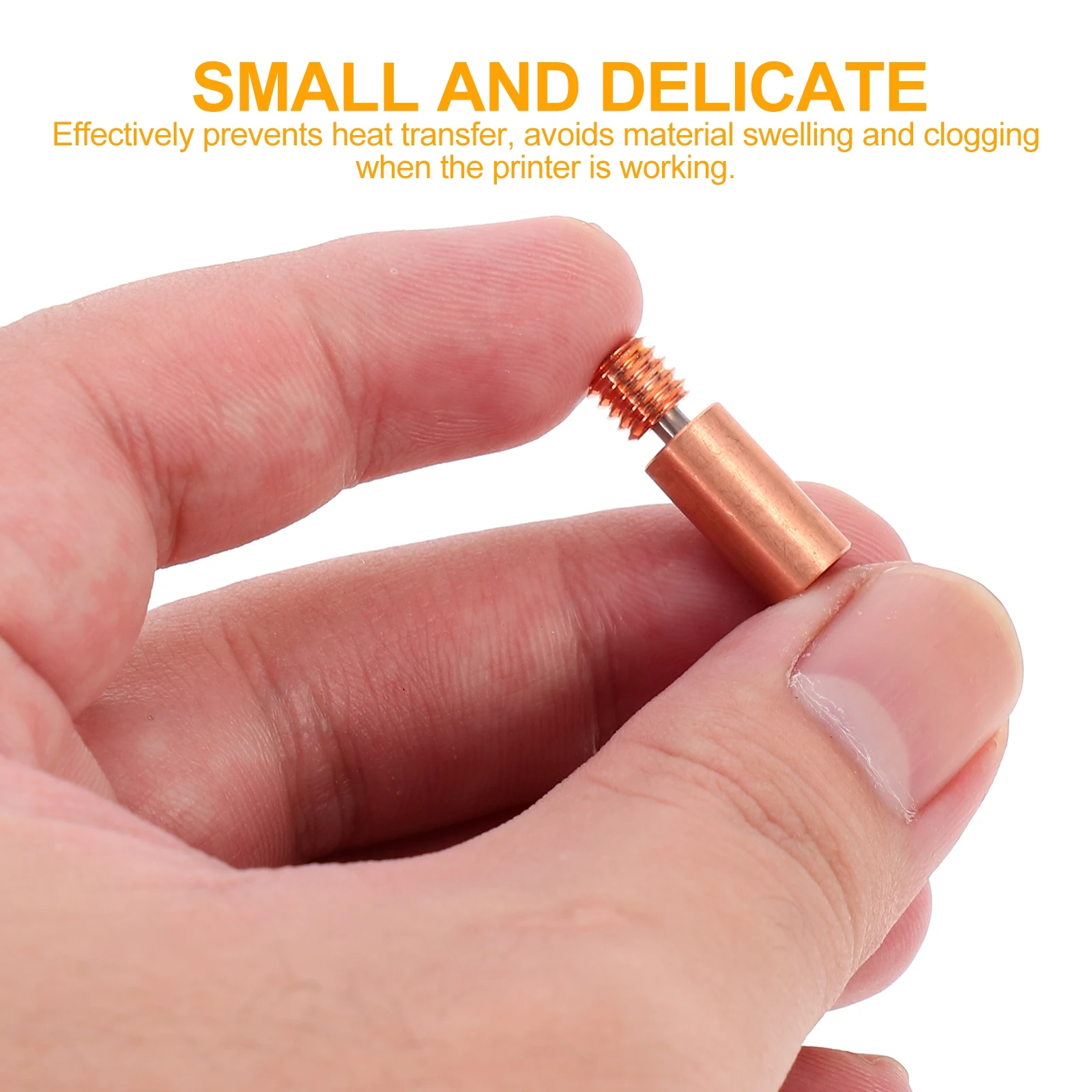 

2pcs 3D Printer Super Smooth Copper Alloy Bi-Metal Heatbreak Corrosion Resistant Wear Resistant For 3D Printing Parts