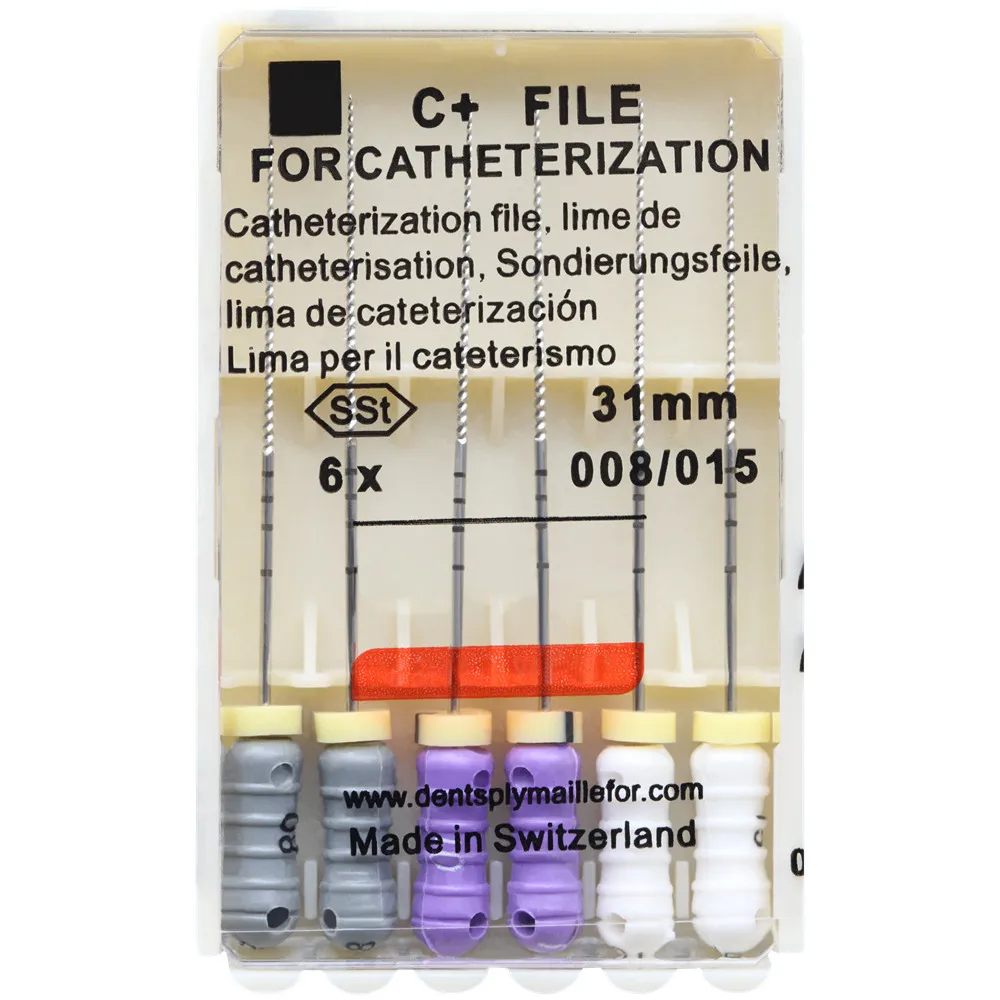 2 Packs Dental C+ FILE For Catheterization Endo Root Canal Files SSt 21/25/31mm Hand Use Endodontic Dentistry Tools