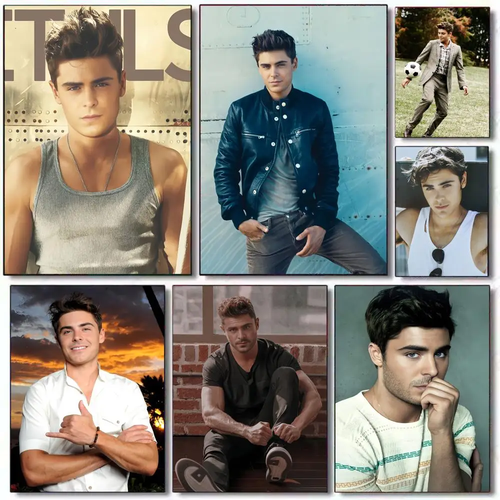 Z-Zac E-Efron Poster Holiday Gifts Decoration Designed For Home Restaurant Office Space Wall Art