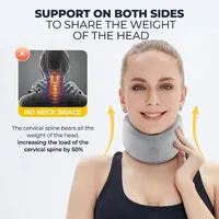 Adjustable Cervical Pillow Ergonomic Neck Support Soft Memory Foam for Airplane Travel Long Flights Cervical Pain Relief