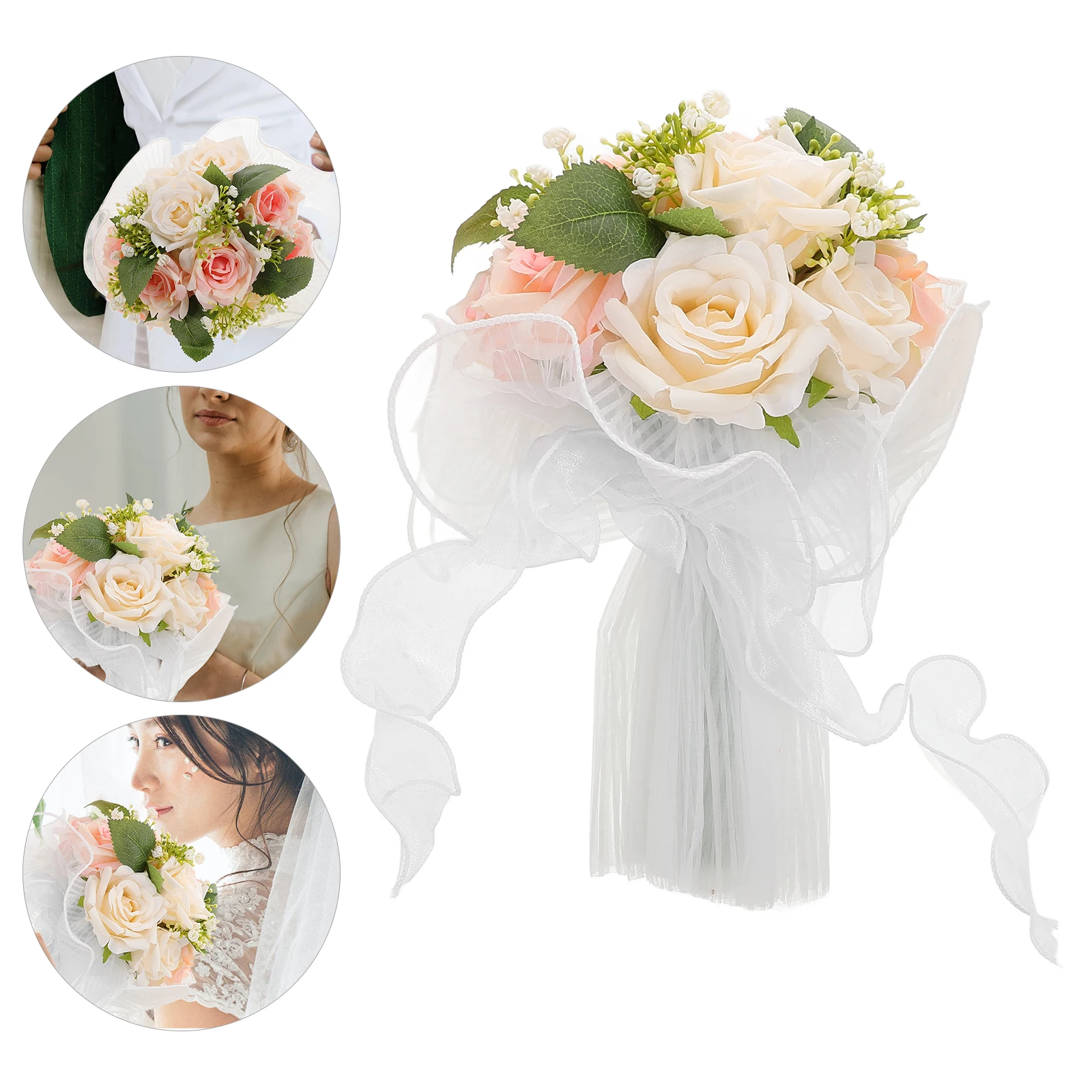 

Artificial Flower Wedding Bouquet Beach Flowers Decorations Home Romantic Wedding Bouquet Office Wall