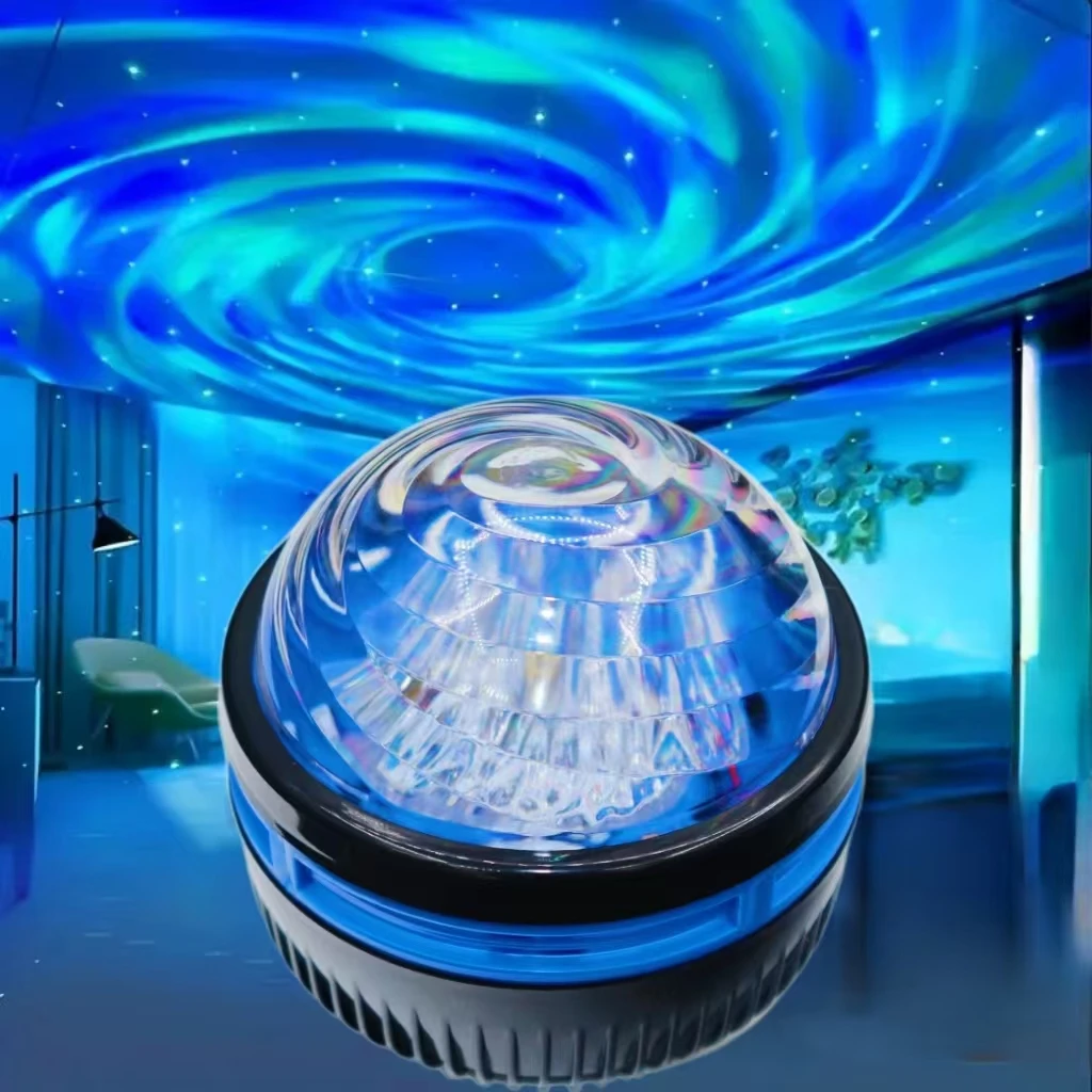 1PC LED Star Galaxy Projector Ocean Wave Nebula Night Light Indoor Rotating Star Projector Lamp Bedroom Romantic Decoration Part