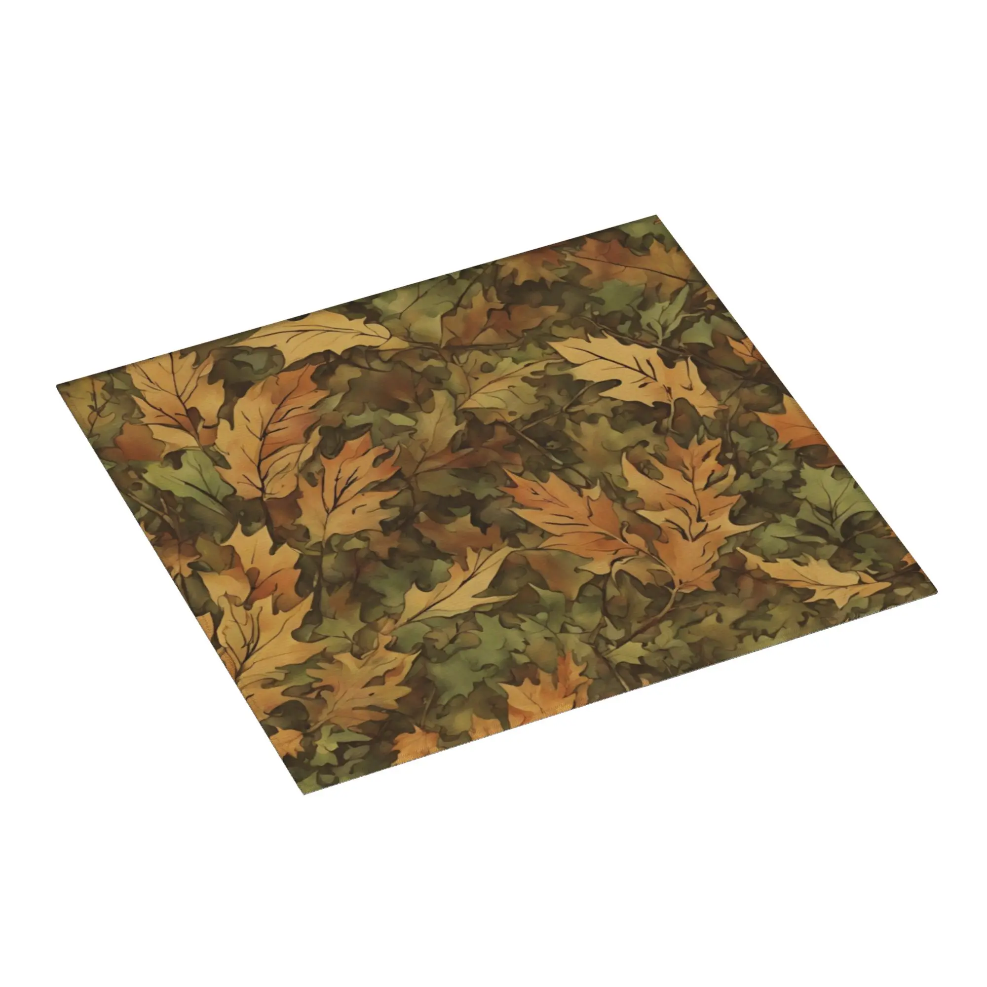 Autumn Forest Camouflage Non Slip Kitchen Counter Protector Mat Barware Tableware Hunters Camo Bathroom Drying Mat For Kitchen