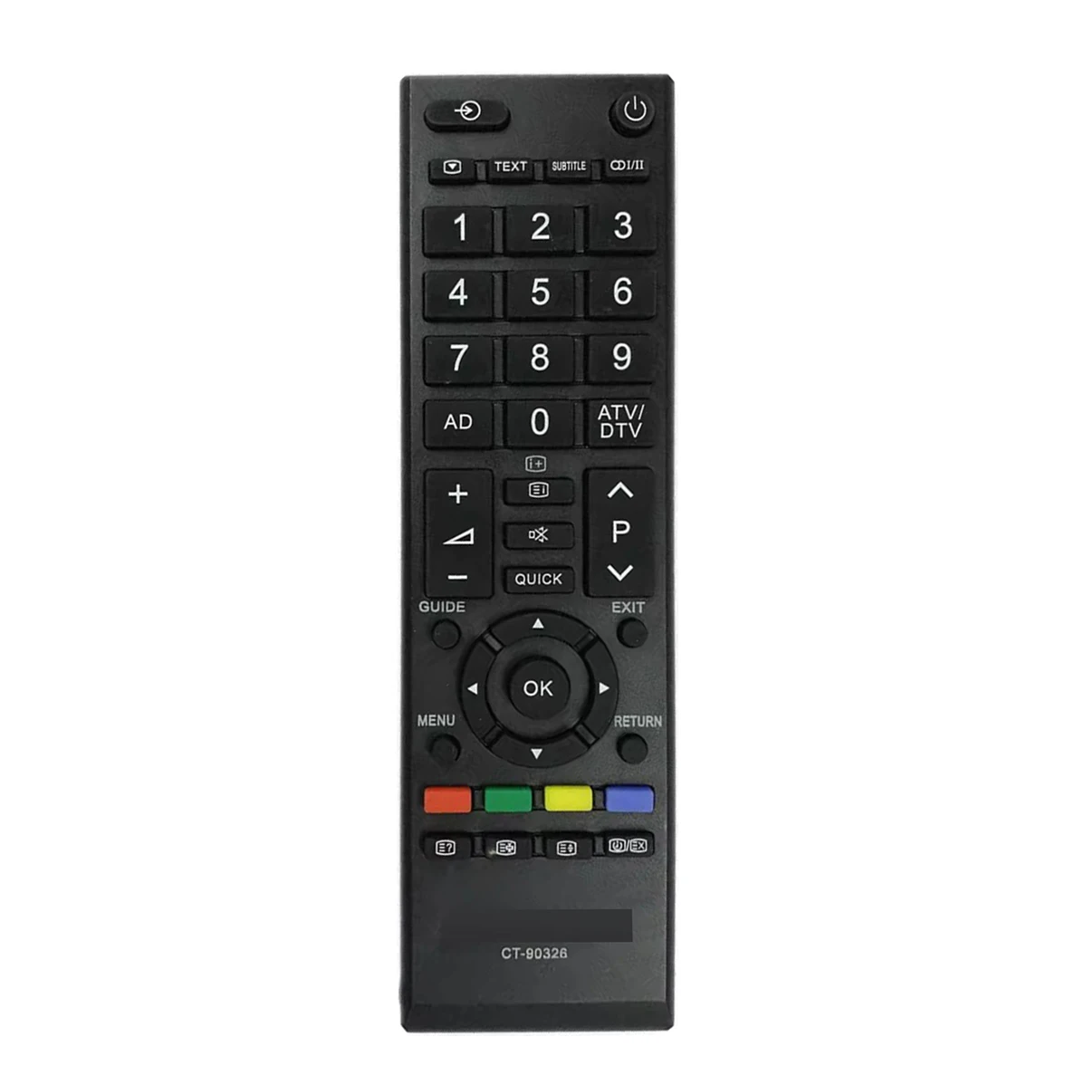 New CT-90326 Replaced Remote Control for Toshiba LCD TV CT-90380 CT-90386 CT-90351 CT-90329 CT-90436 CT-90336