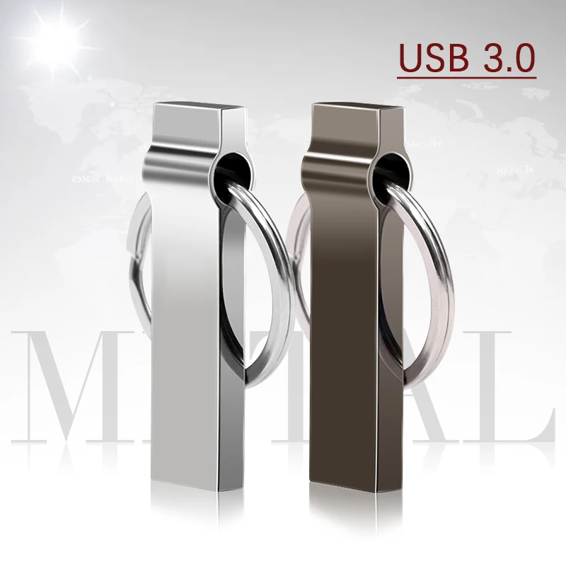 Klasyczna metalowa pamięć flash USB 128GB 64GB 32GB Szybki pendrive USB 256Gb Adapter pamięci 3.0 typu C do telefonu PC