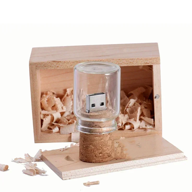 Clé USB avec logo personnalisé gratuit, clé USB, bouteille à la dérive, clé USB en gros, capacité réelle, 32 Go, 64 Go, 128 Go, 30 pièces