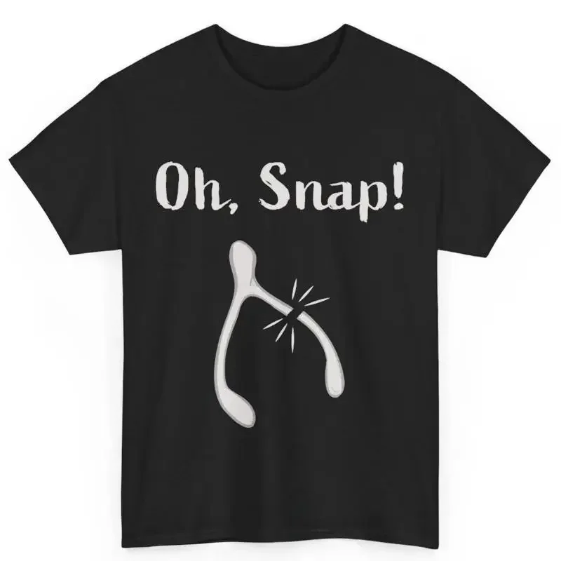 Thanksgiving Funny Oh Snap Bone Wishbone Cotton T Shirt