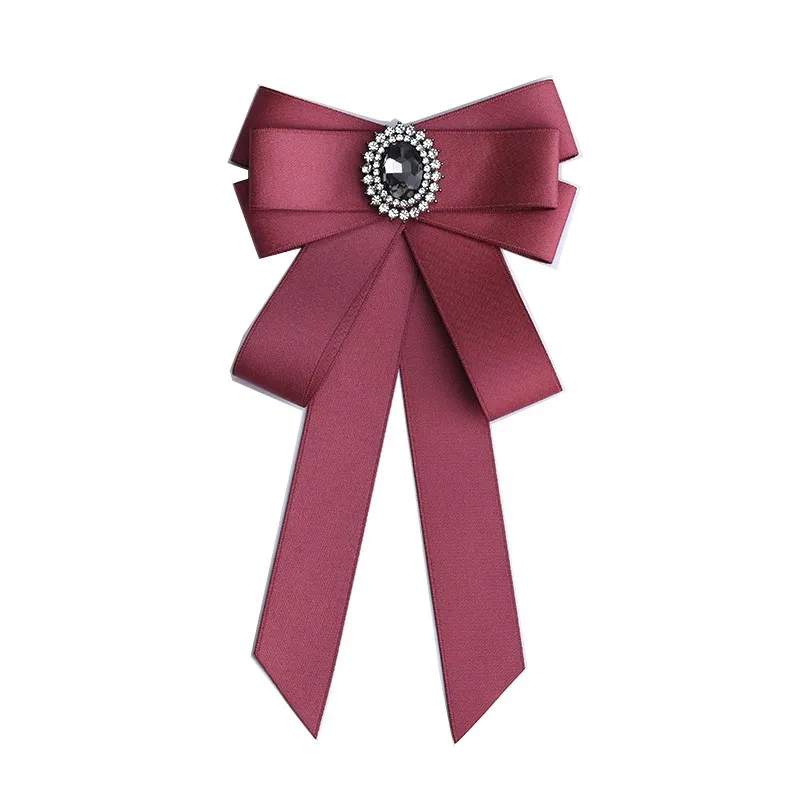 Handgemachte Mode neue Schmetterling Knoten Band Diamant Fliege College weiß Strass Süßigkeiten Farbe Fliege Geschenk für Schulmädchen Krawatte – Detail 35