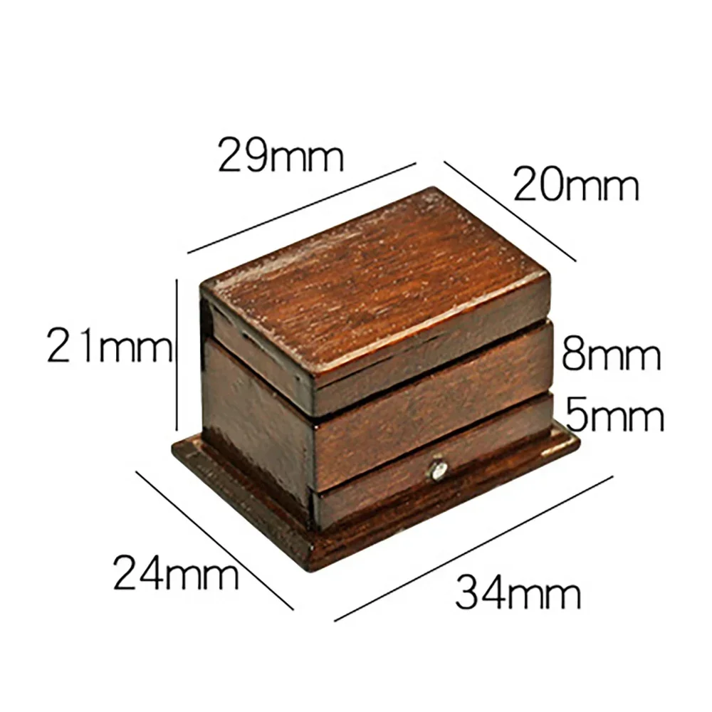 1/12 Doll House Miniature Sewing Box Simulation Thread Ruler Model Toys for Mini Decoration Dollhouse Accessories