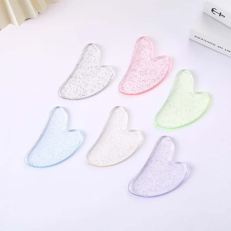 Skin Scraping Resin Gua Sha Massage Board Guasha Plate Face Eye SPA Massager Scrapers Tools For Face Neck Back Body Legs