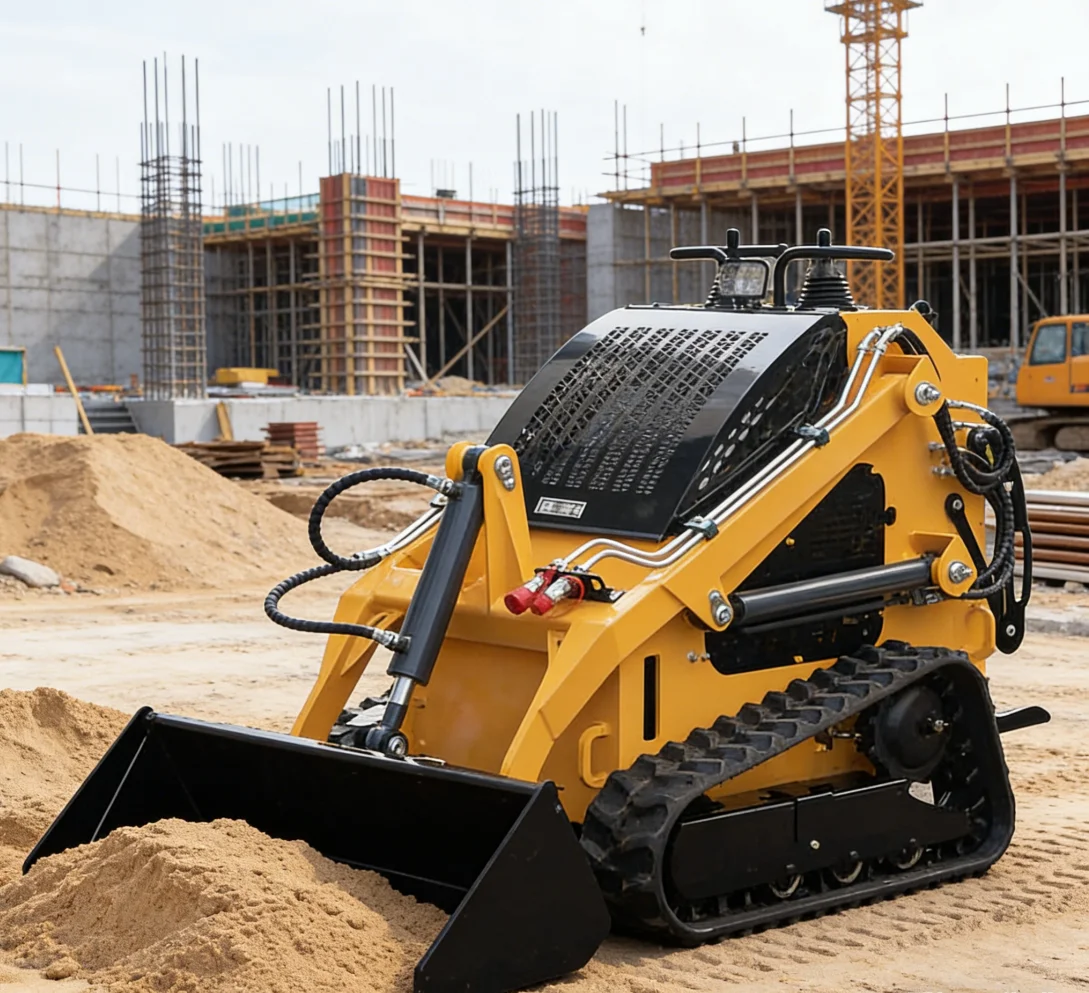 Skid Steer Loader - Miniaturowy ładowacz gąsienicowy z wielofunkcyjnymi nakładkami,