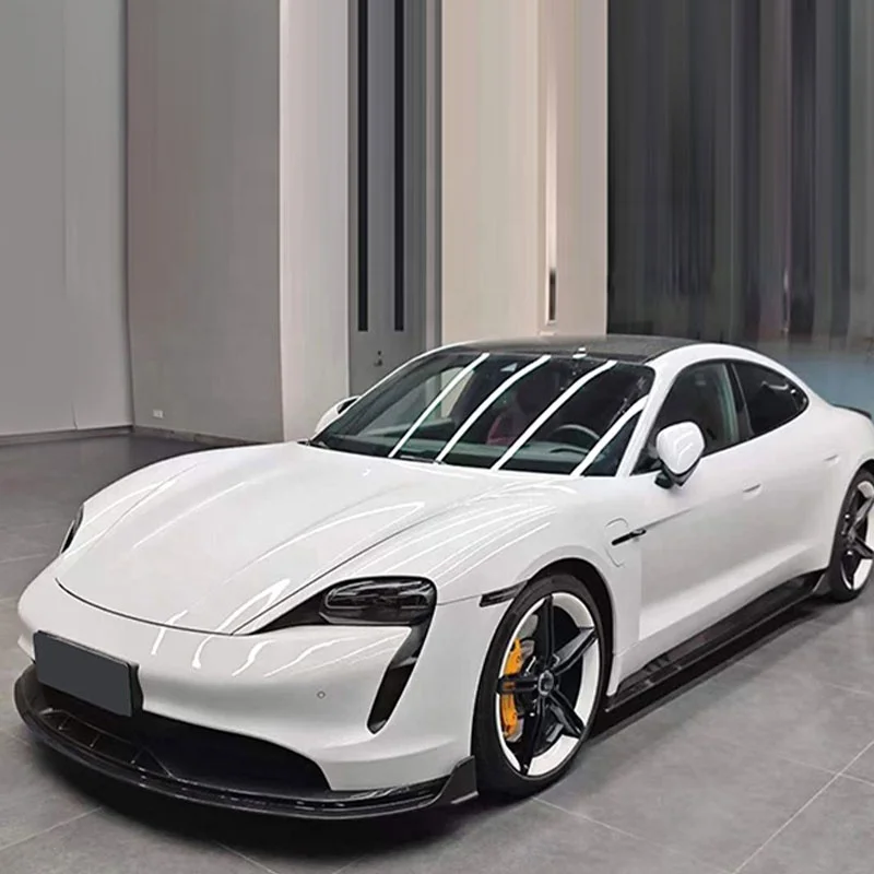 Hot Selling Real Carbon Fiber Body Kit Taycan Wear-resistant Aerodynamic Front Lip Rear Lip Side Skirts Spoilers Auto Parts