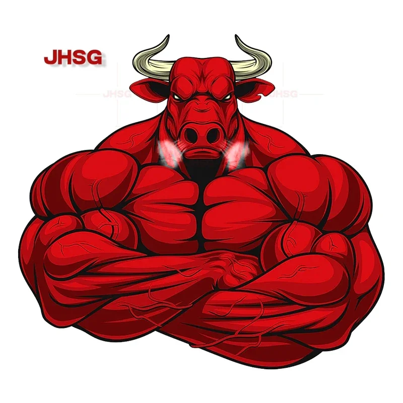

Funny Angry Bull Stickers on Motorcycle Laptops, Personalized Stickers, Vinyl Stickers, Waterproof Car Stickers