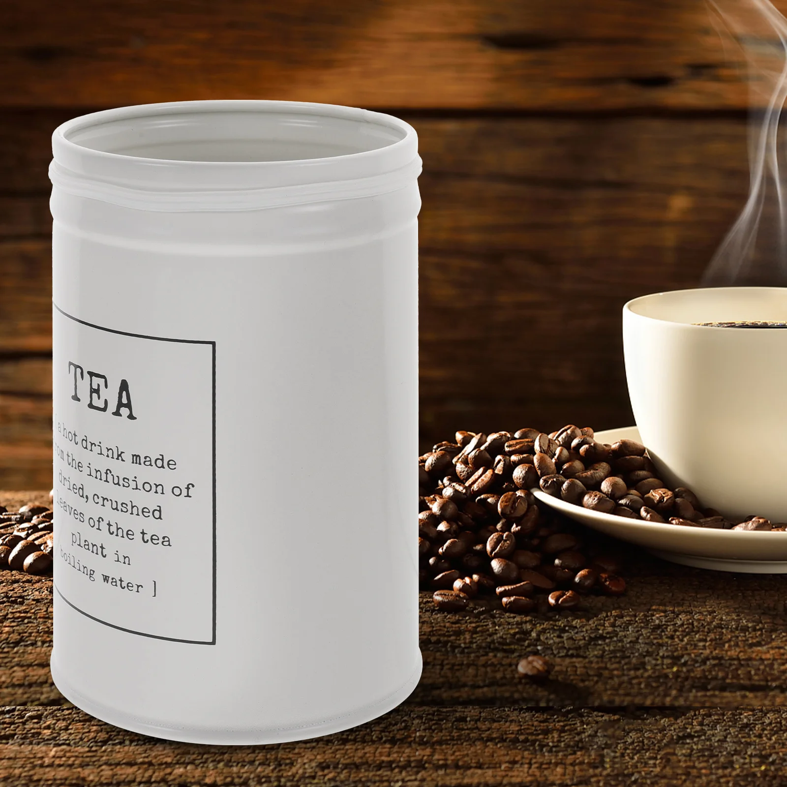 

Sealed Jar Containers Airtight Metal Storage Tins Canisters for Coffee Tea Farmhouse Lightweight Easy Open Iron