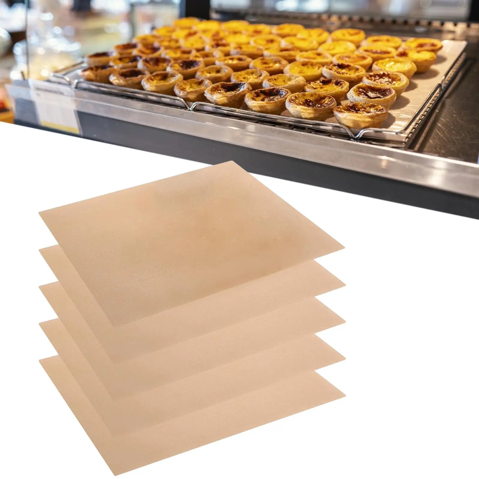 Reusable Nonstick Griddle Pad 30x40cm BBQ Grill Mat Set Heat Resistant Baking Liner for Kitchen Cookware BBQ Accessories