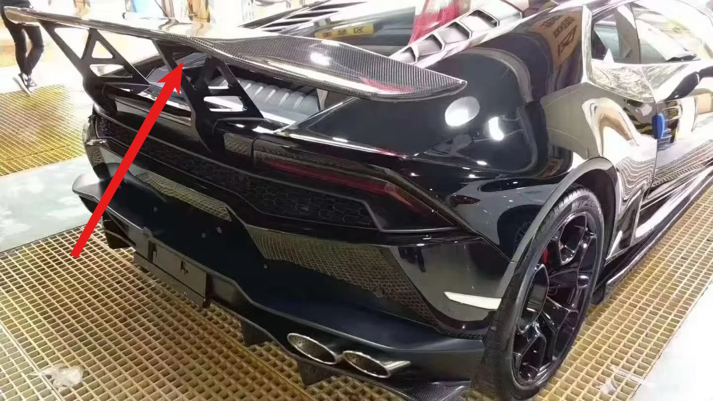 

Dry-Carbon FORLamborghini Aventador LP700 Carbon Fiber DMCC Style Rear Spoiler Wing 2011-2016