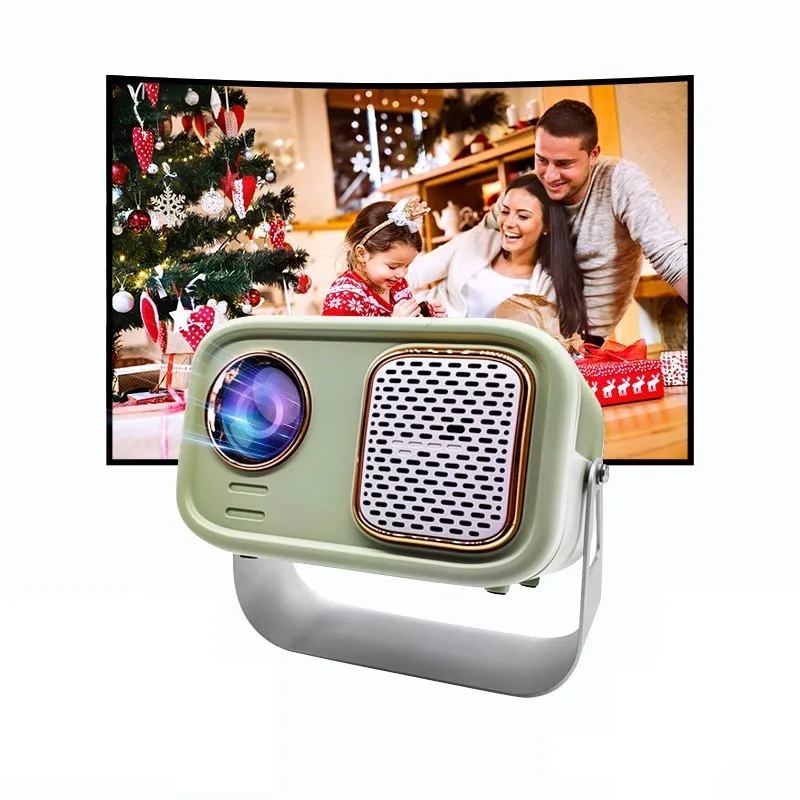 2023 Wholesale Salange P28A Android Mini Supported 1080P Projector WiFi BT Video Movie Portable Beamer Christmas Gift for Kids