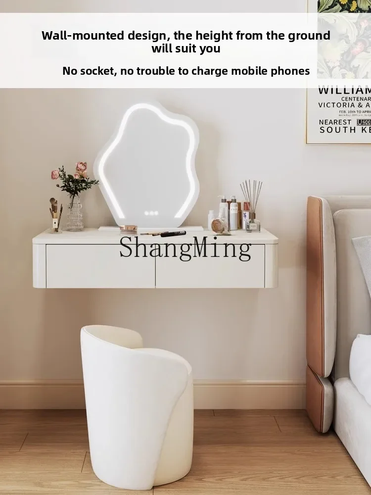 

CL wood suspension dressing table bedroom small master bedroom wall-mounted dressing table