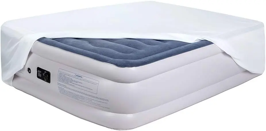 

Fitted Sheet For Air Mattr Inflate Without Disassembly Convenient & Firm Deep Up To 21"" White -Twin