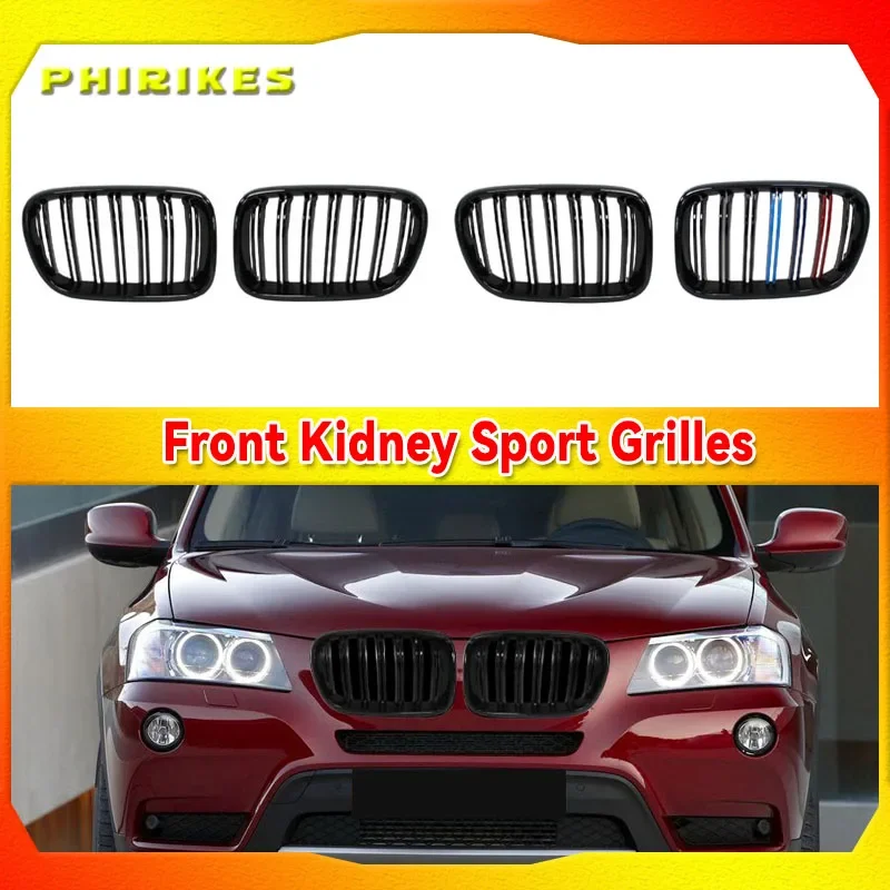 

Для BMW X3 F25 2010-2013: 1 пара передних решеток радиатора (матовые/глянцевые черные), замена, гоночный стиль, тюнинг бампера