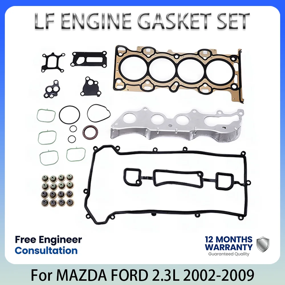 LF ENGINE GASKET SET For Mazda 3 6 Tribute Ford Escape Focus 2.3L 2.3 L T L4 GAS 2002-2009 8LG1-10-271