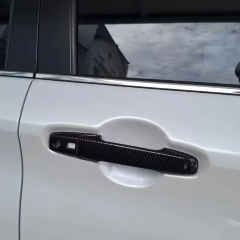 

ABAIWAI для Toyota VELOZ 2022-2024 ABS углеродное волокно черные колпачки для дверных ручек автомобиля накладки декоративная наклейка Стайлинг 3D детали