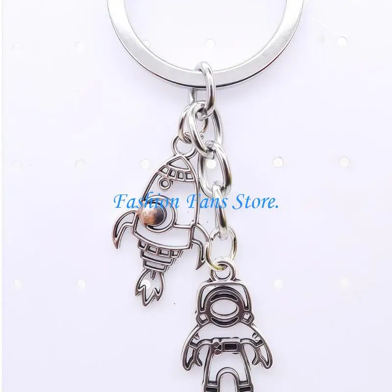 Stylish Metal Spaceman Accessory Measuring 7cm In Length