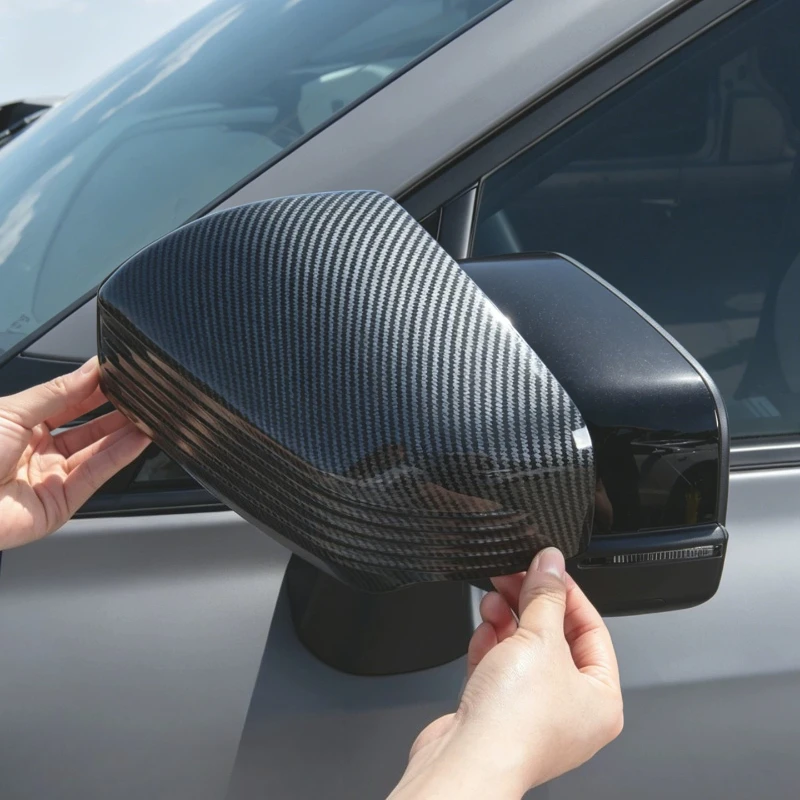 

For Toyota RAV4/Wildlander 2020/2026 Mirror Cover Carbon Fiber Exterior Modified Decorative Sticker Car Decorative Accessories