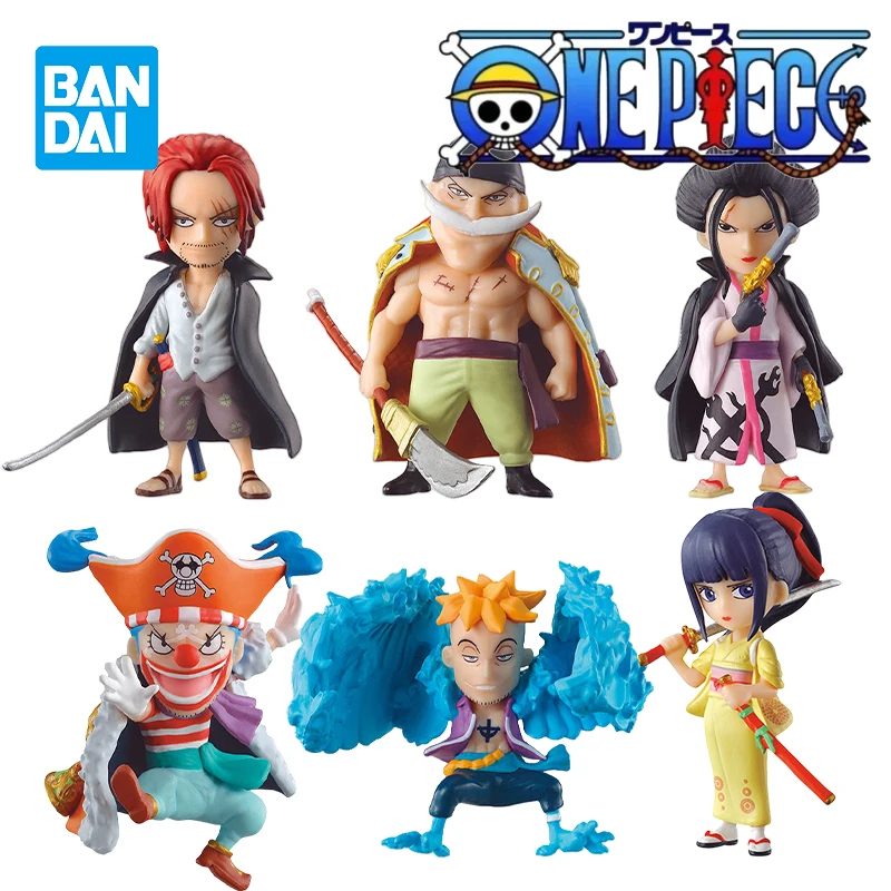 

Original Bandai One Piece Gashapon Vo.4 Shanks Edward Newgate Izou Buggy Marco Kikunojo Anime Trendy Toys for Boys Birthday Gift