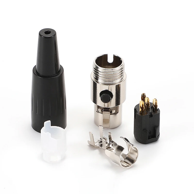 Mini XLR Aviation Connector, Female Socket, Zinc Alloy+Copper Pins, 3 4 5 6 7 Pins, for MIC Microphone Audio Video Connecting