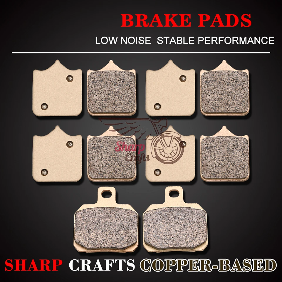 Motorcycle Front Rear Brake Pads For Aprilia RSV1000/R Mille 2001-2003 RSV1000R Racing Factory 2004-2008 Tuono R1000 2002-2010