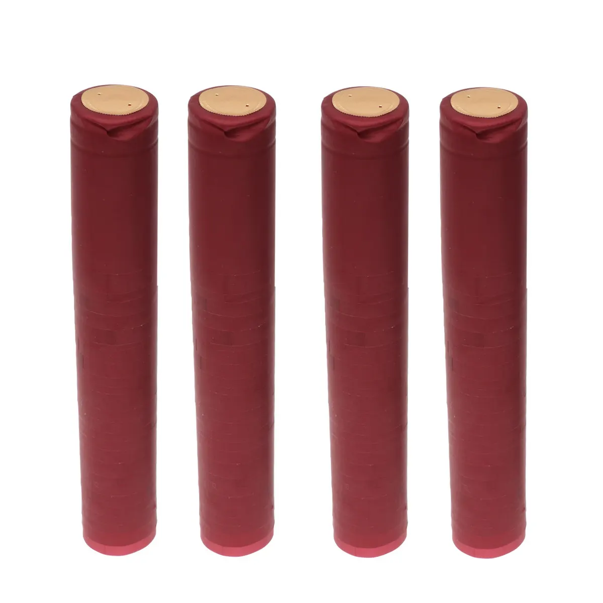 100Pcs Red Wine Heat Shrink Capsules Premium PVC Plastic Heat Shrinkable Caps Tear-Off Tab Easy Removal Suitable for Home Winery
