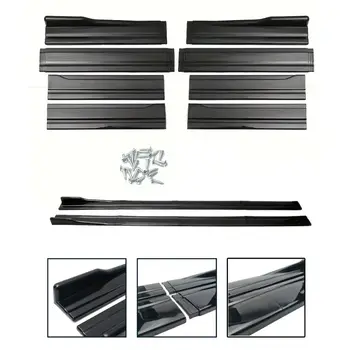 適用於BMW3系列E90 E91 2005-2011款側裙唇邊 2.2米 86.6吋 8件組 ABS材質分流器車身套件裝飾改裝外飾配件 8 最佳銷售 BMWE90側裙 - №4