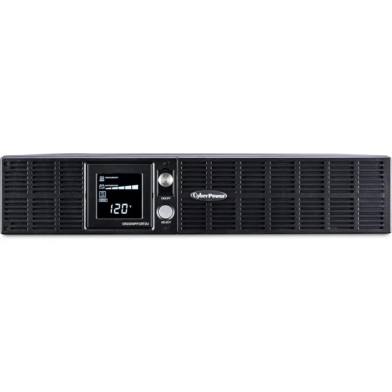 CyberPower OR2200PFCRT2U PFC Sinewave UPS System, 2000VA/1540W, 8 Outlets, AVR, 2U Rack/Tower