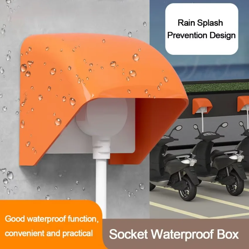 86 Type Switch Protective Cover Outdoor Socket Waterproof Box Bathroom Power Outlet Supply Rainproof Cover Box Protection Socket
